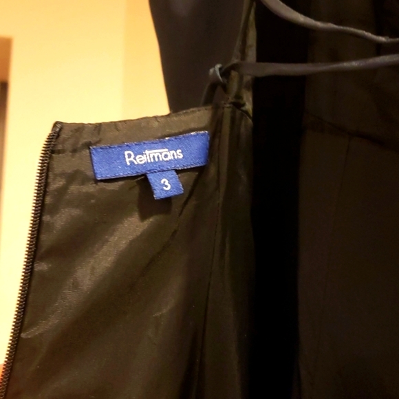 Taffeta Corset Black Grad Dress - Picture 6 of 7